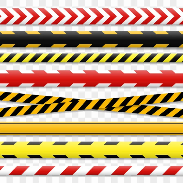 警察の回線と危険物のテープ注意テープ — ストックベクタ