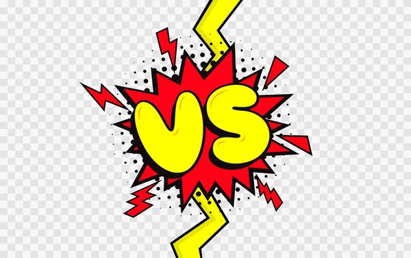 Vs. Versus levél logó. Battle vs mérkőzés, játék — Stock Vector