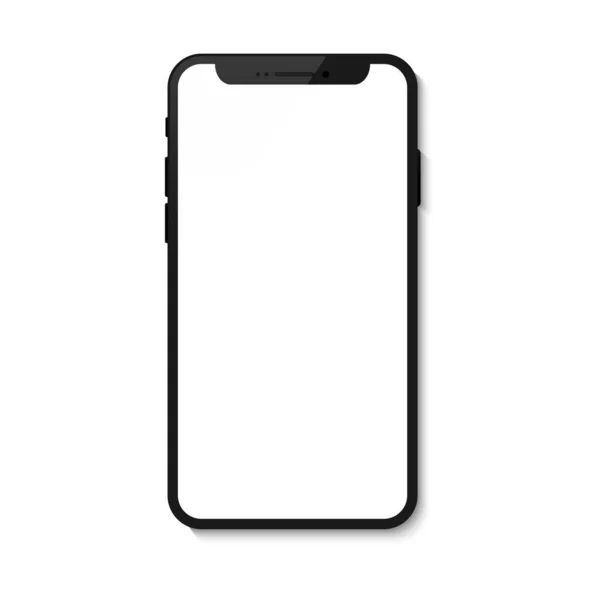 Telemóveis Mockup Smartphone Moda Modelo Para Infográficos Apresentação Ilustração Vetorial — Vetor de Stock