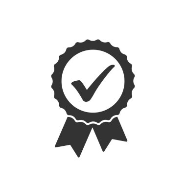 İşaretleme simgesi vektör illüstrasyonunu kontrol et