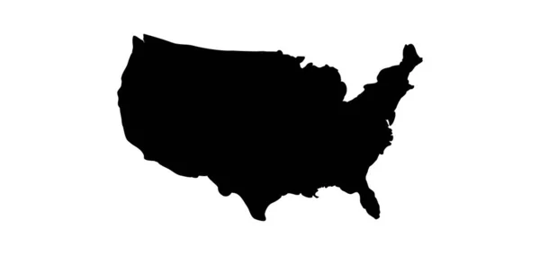Carta degli Stati Uniti con stati. Illustrazione vettoriale — Vettoriale Stock