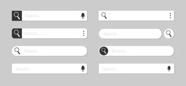 Barras de pesquisa Web ilustração vetorial — Vetor de Stock