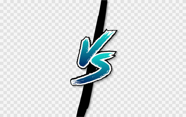 VS. Versus letter logo. Battle vs match, game