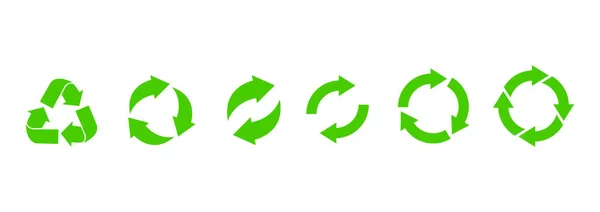 Ανακυκλώστε το εικονίδιο. Ανακυκλώστε τα διανυσματικά σύμβολα. Εικονογράφηση διανύσματος — Διανυσματικό Αρχείο