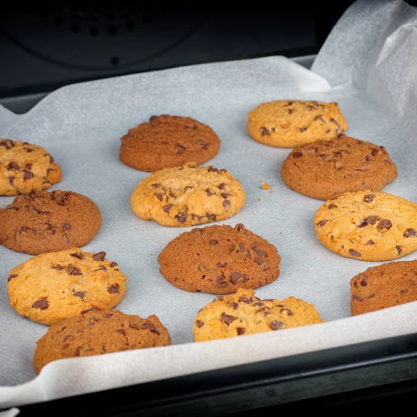 Baka hemmagjord choklad chip cookies — Stockfoto