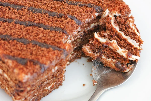 Délicieux gâteau au chocolat — Photo