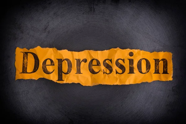 Depression. Begreppet bild. — Stockfoto