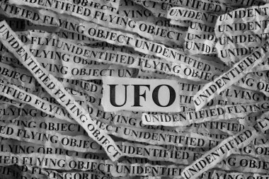 Unidentified flying object (UFO) clipart