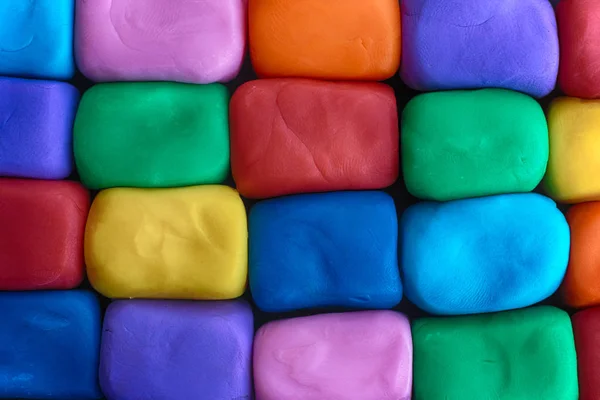 Blocks made out of plasticine — Stock Photo, Image