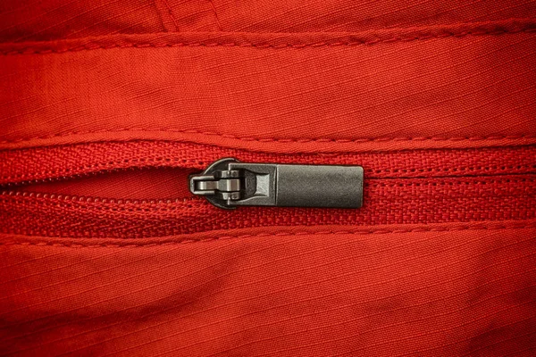 Closeup shot of a zipper — Stock Photo, Image