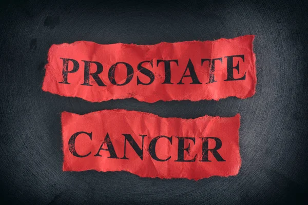 Trozos de papel arrugados con las palabras Cáncer de próstata —  Fotos de Stock