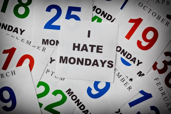 I hate Mondays. Every day is like Monday — Stock Photo, Image