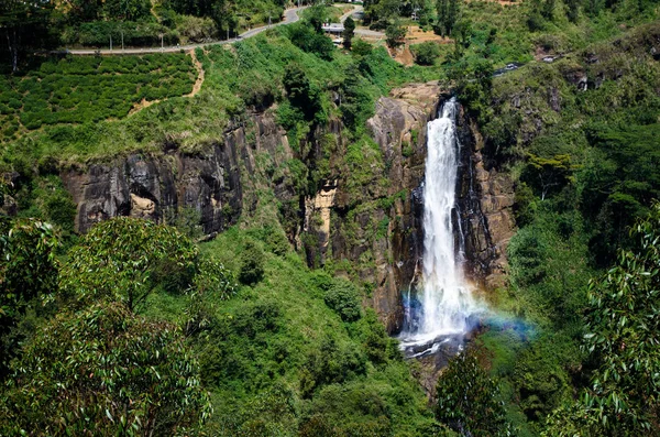 Devon Falls é uma cachoeira no Sri Lanka, Sri Lanka — Fotografia de Stock