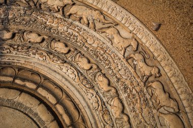 Abhayagiri Manastırı, Anuradhapura, Sri Lanka, ay taşı