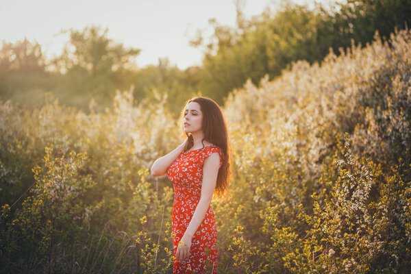 portrait of a girl in nature