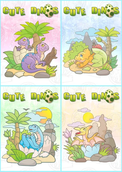 newborn dinosaurs set of cards