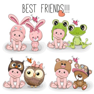 sevimli çizgi bebek