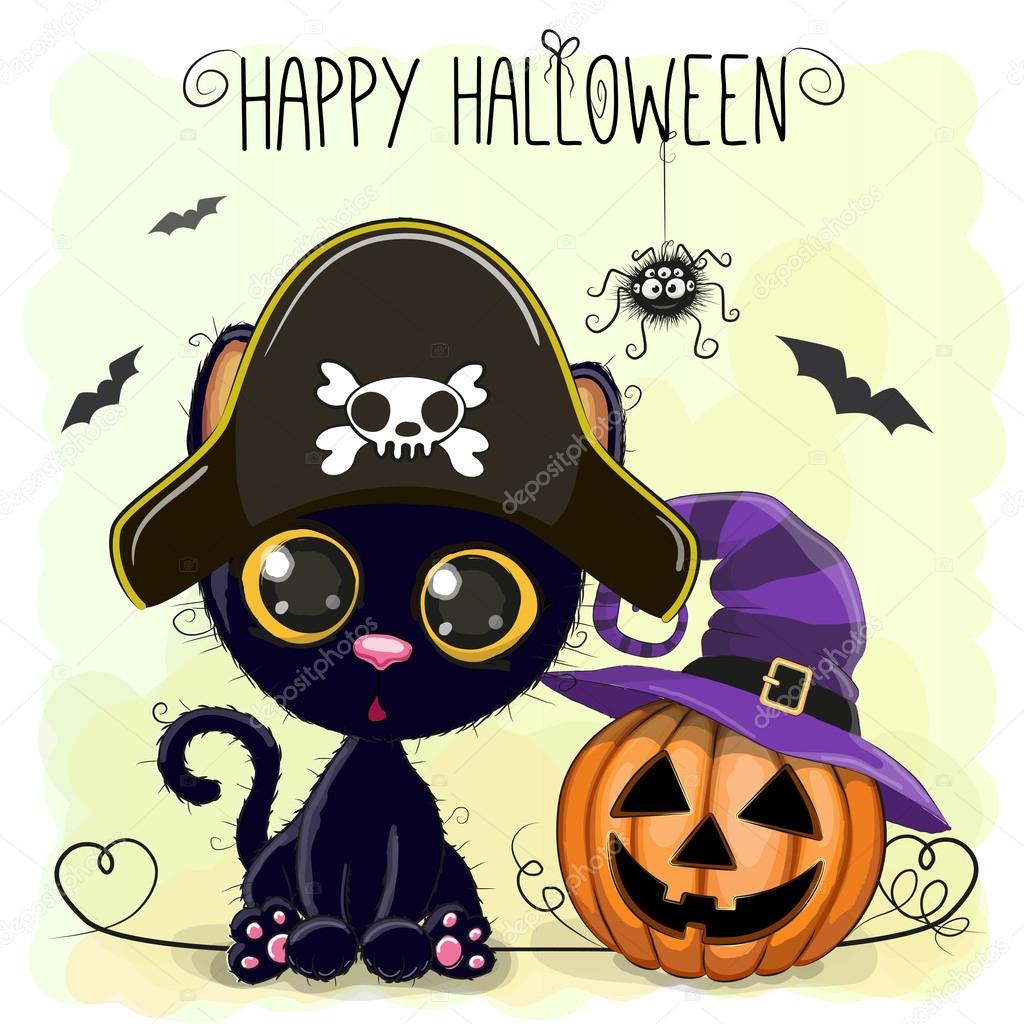 漫画の黒い猫のハロウィン イラスト ストックベクター C Reginast777 漫画の黒い猫のハロウィン イラスト ストックベクター C Reginast777