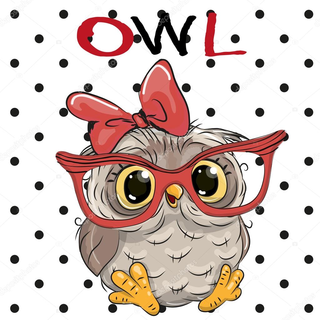 Cute Owl with glasses