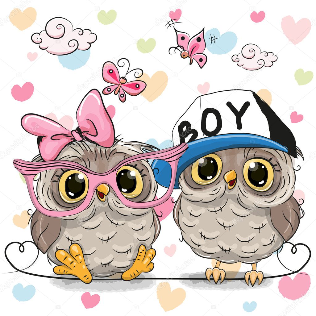 Two Cute Owls