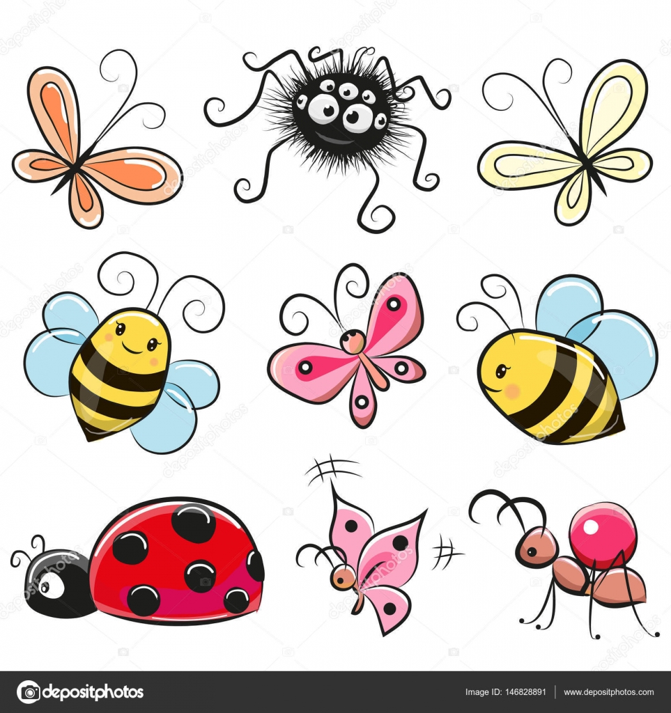 Cute Cartoon insects Stock Vector Image by ©Reginast777 #146828891 Cute Cartoon insects Stock Vector Image by ©Reginast777 #146828891