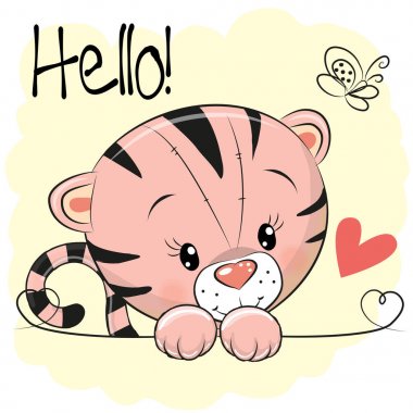 Şirin çizim kaplan