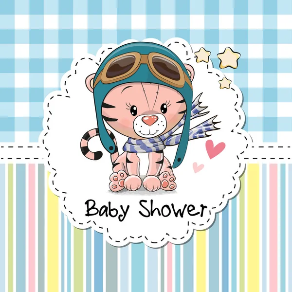 婴儿淋浴贺卡 — 图库矢量图片