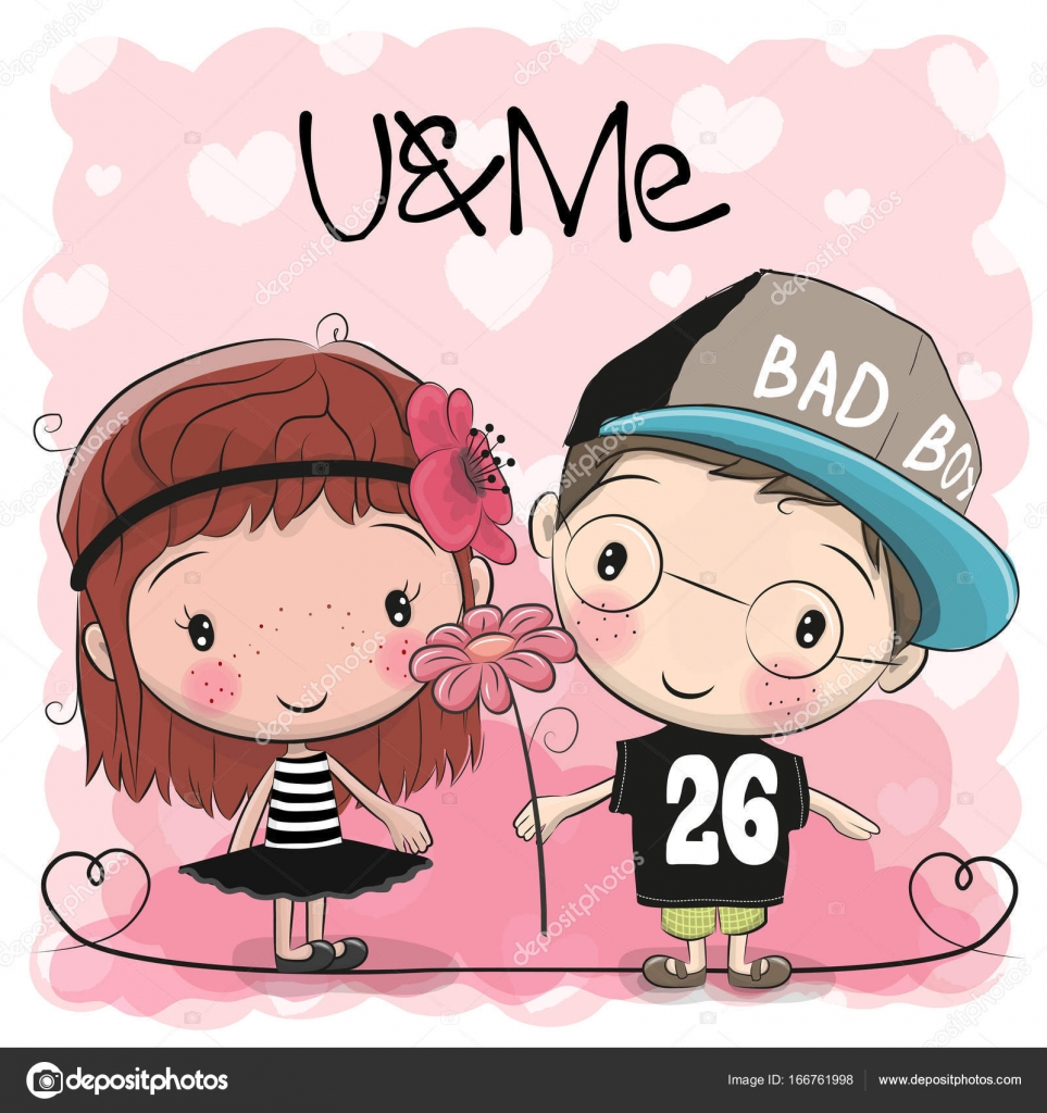 Boy And Girl On A Hearts Background Stock Vector Image By C Reginast777 Boy And Girl On A Hearts Background Stock Vector Image By C Reginast777