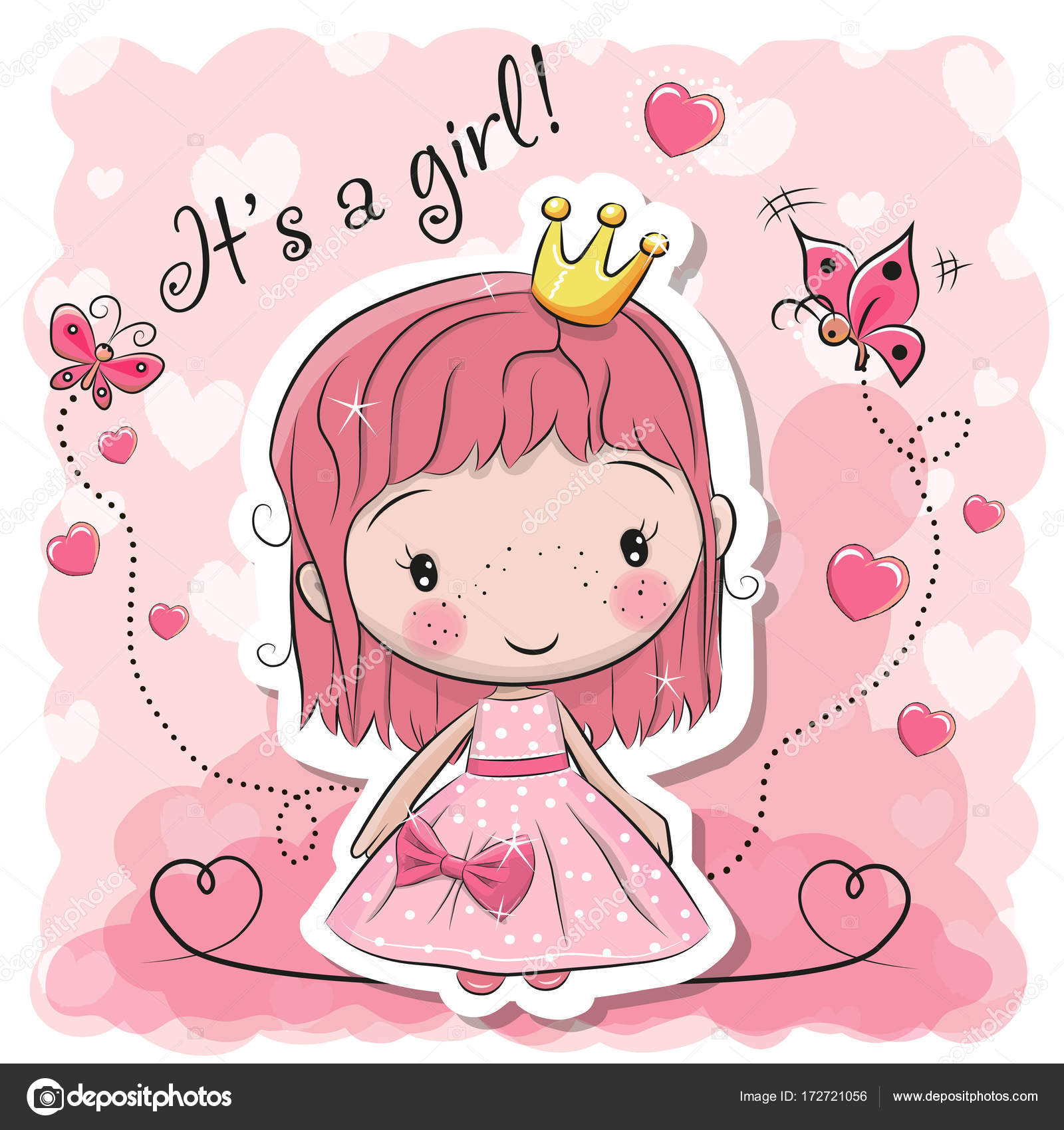 Cute Cartoon fairy tale Princess Stock Vector Image by ©Reginast777  #172721056