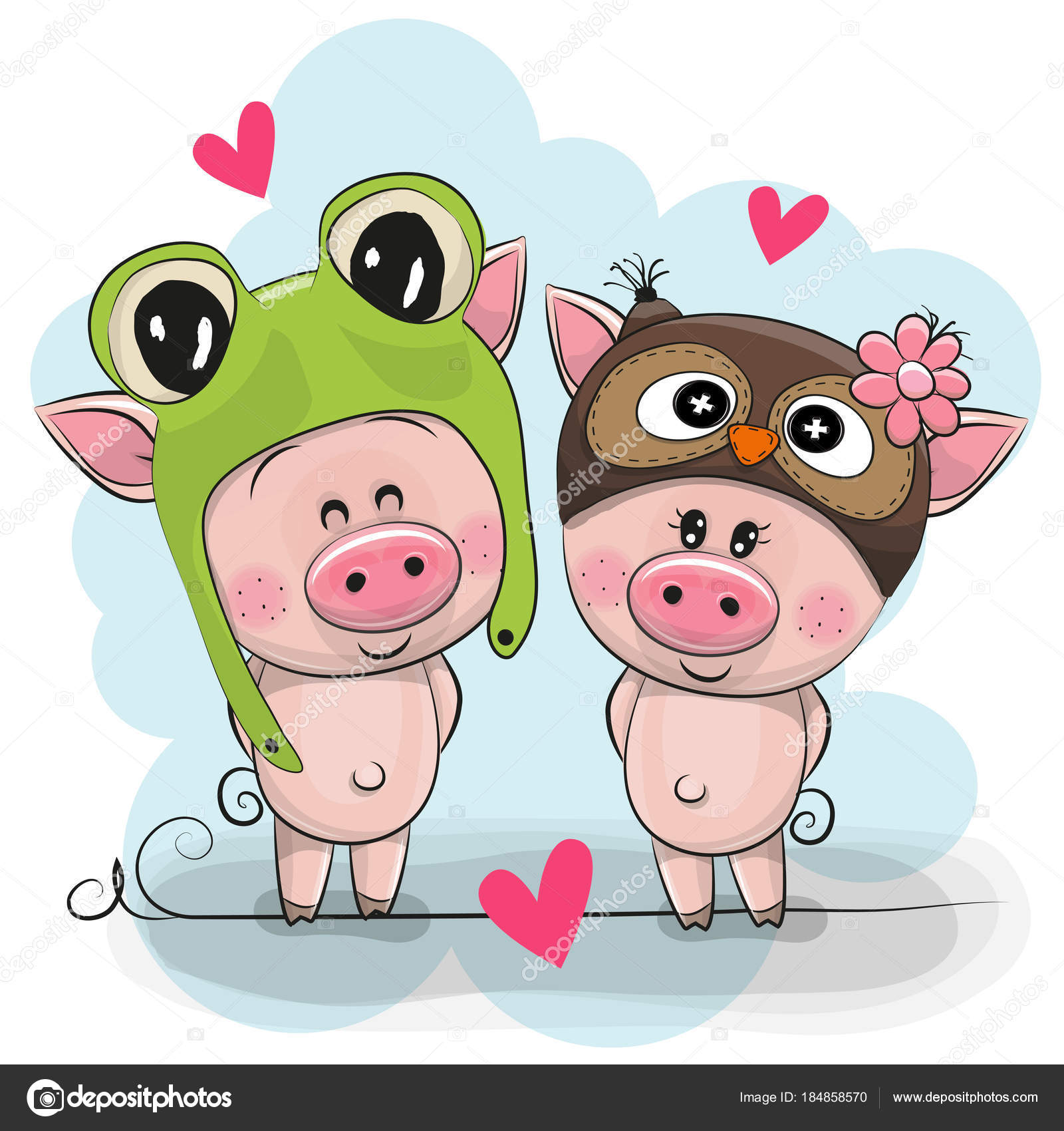 6,953 ilustraciones de stock de Baby pig | Depositphotos®