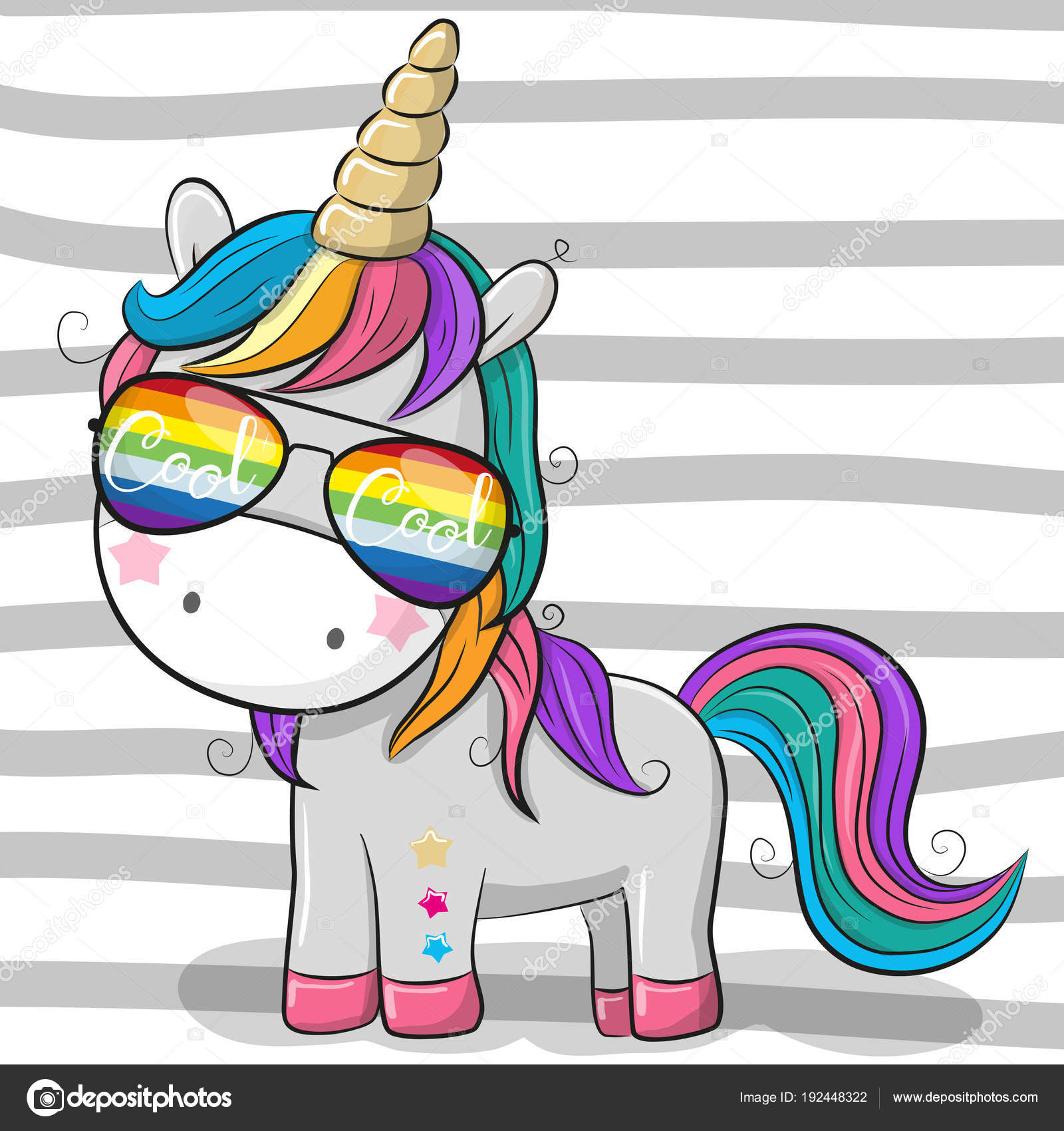 unicorn with sun glasses Stock ©Reginast777