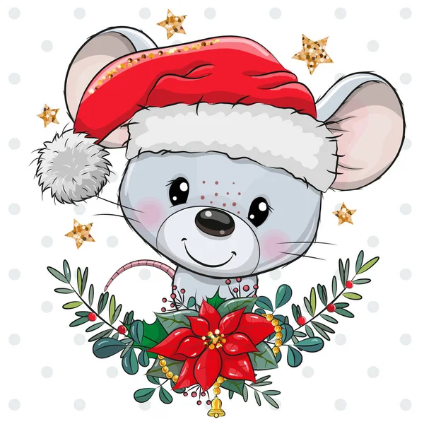 Navidad de ratón imágenes de stock de arte vectorial | Depositphotos