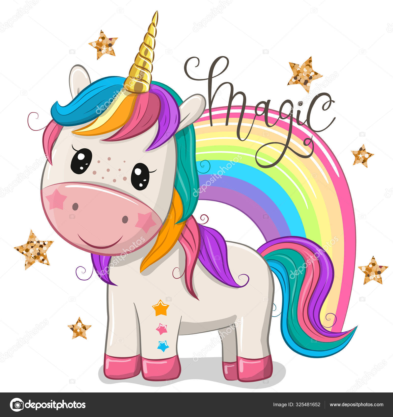 Cute unicorn Vector Art Stock Images | Depositphotos