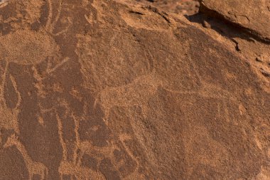 Namibya ülkesindeki Twyfelfontein