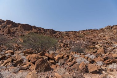 Namibya ülkesindeki Twyfelfontein