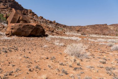 Namibya ülkesindeki Twyfelfontein