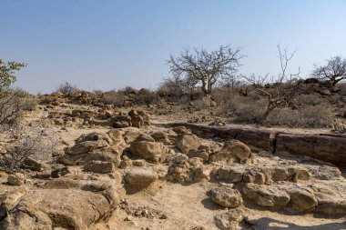 Namibya ülkesindeki Twyfelfontein