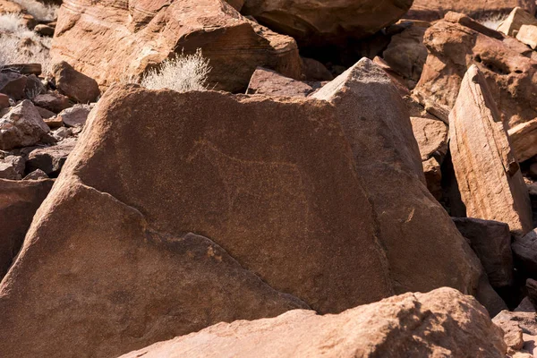 Namibya ülkesindeki Twyfelfontein