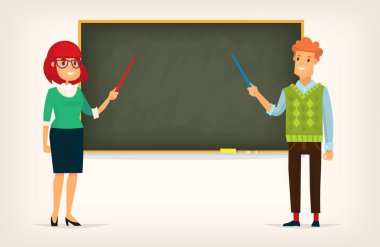 Erkek ve kadın, yazı tahtası