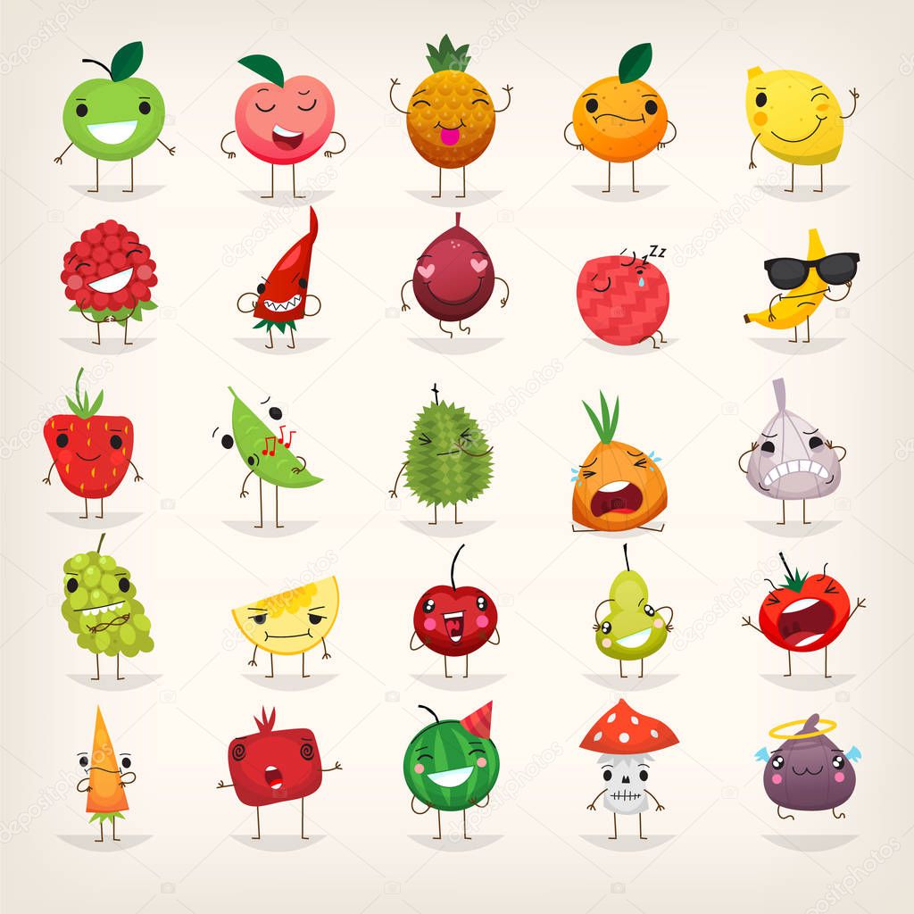 Fruit and vegetables emoji