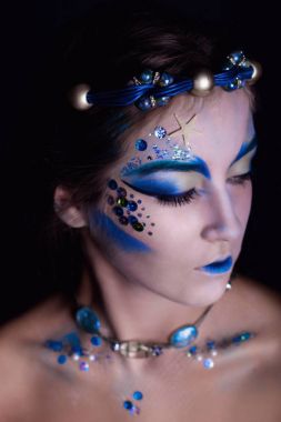 Deniz kızı Cadılar Bayramı makyaj