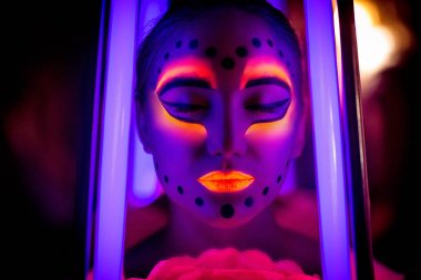 Cadılar Bayramı neon sanat