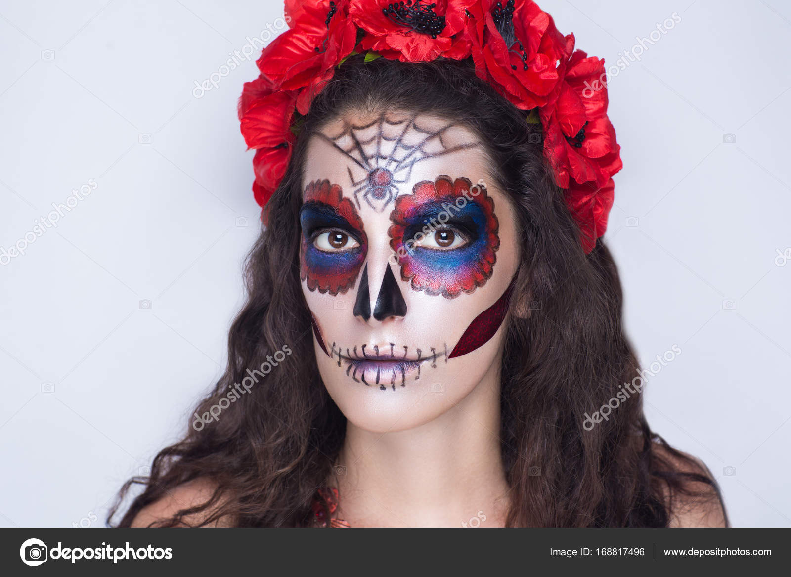 Make Up Vestito Da Teschio Messicano Katrina Calavera Trucco