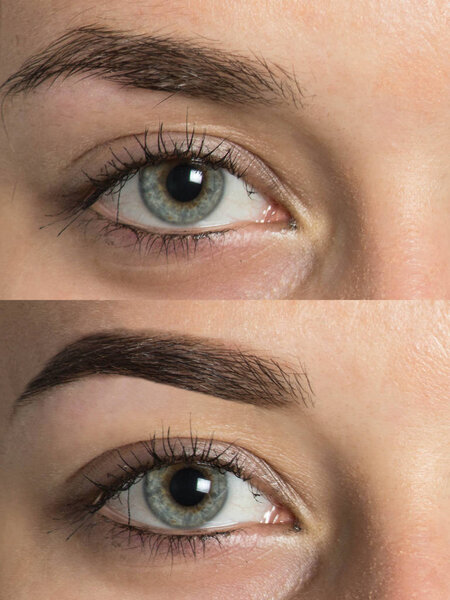 Before after eyebrows