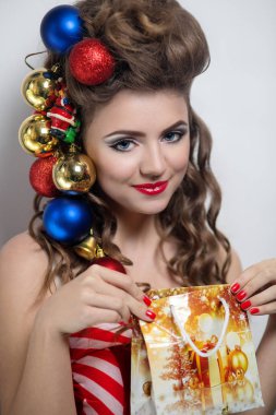 seksi Noel Baba kız