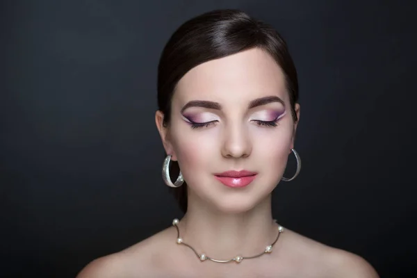 Stil Frau Make-up — Stockfoto