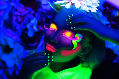 Mavi neon sanat