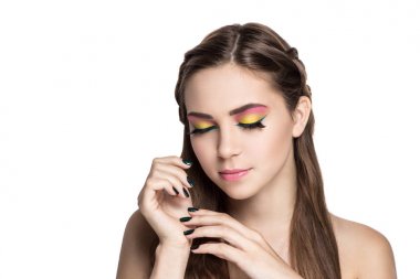 Altın saç örgülü 