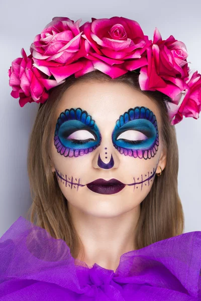 Mexicaanse dag make-up — Stockfoto