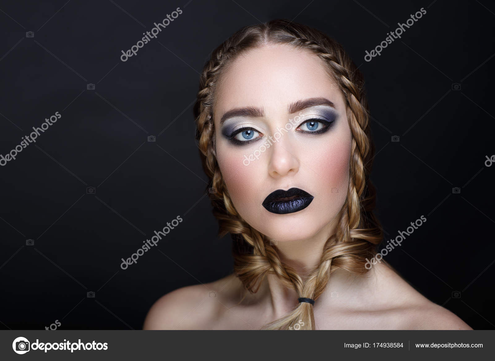 black lip color